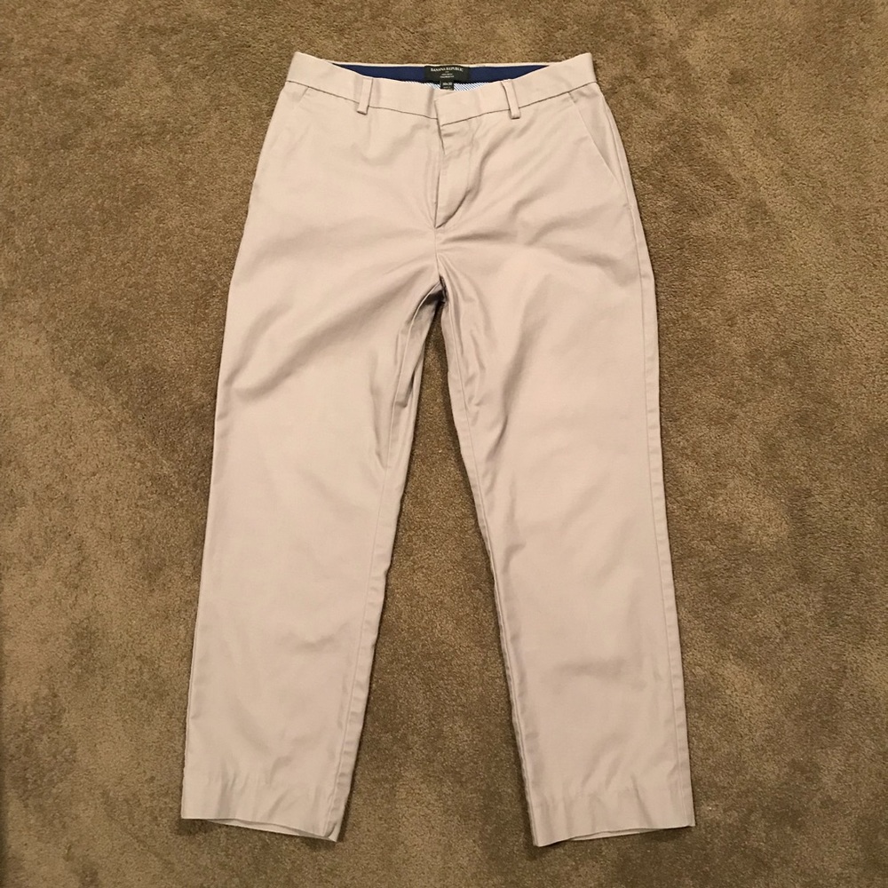 Banana Republic light grey chino dress style pant